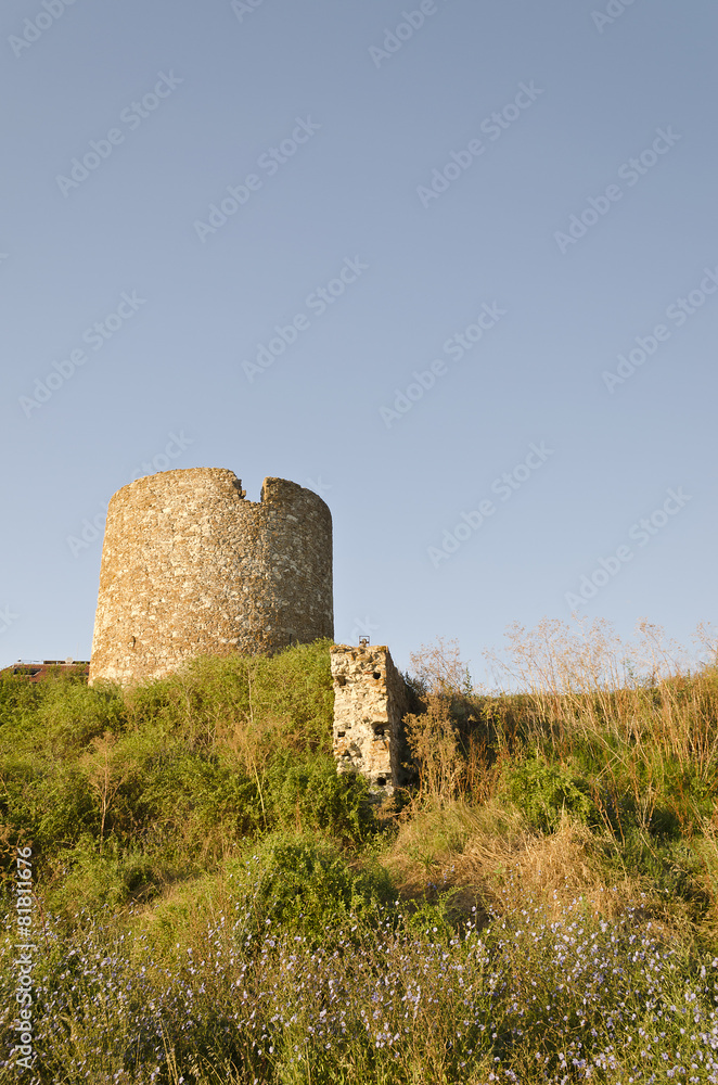 Ruins of the ancient ancient tower at seaside Nessebar, Bulgaria Ruins of the ancient ancient tower at seaside Nessebar, Bulgaria