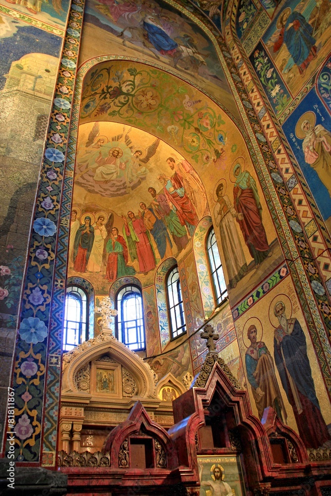 Inside Ortodox church (st-petersburg)