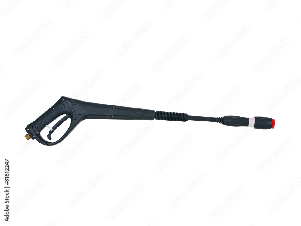 Pressure washer handle isolated on white background Pressure washer handle isolated on white background
