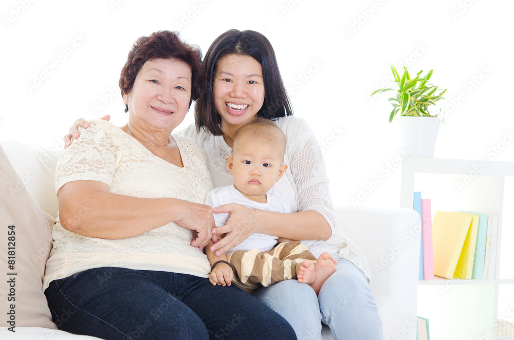 Portrait of asian family Portrait of asian family