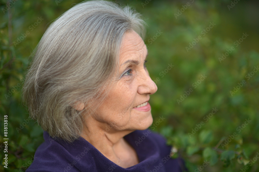 Cute elderly woman Cute elderly woman