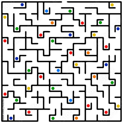 Black square maze (20x20)