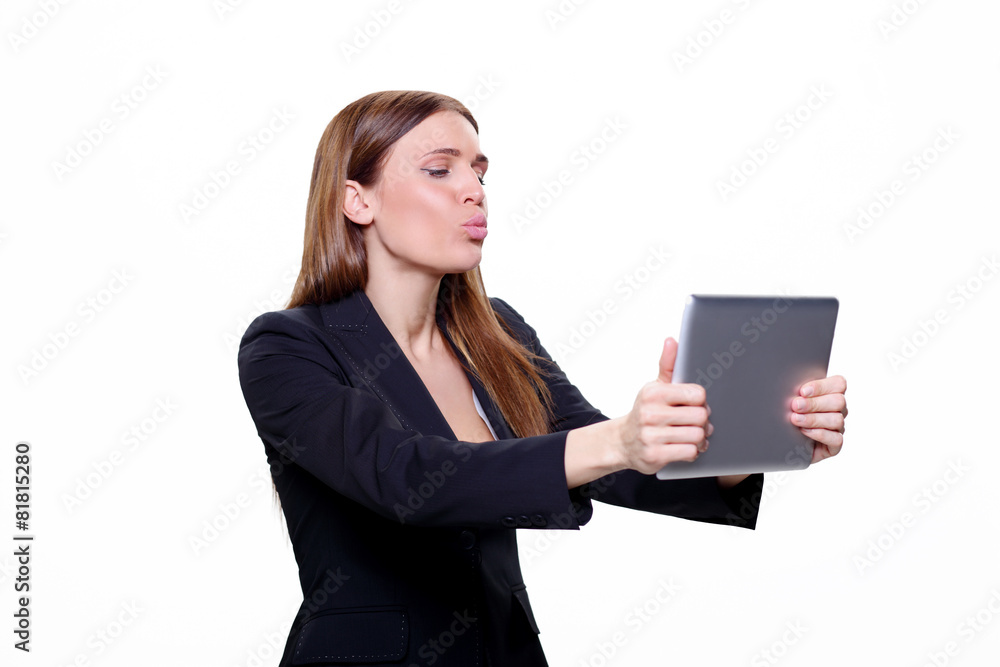beautiful young sexy business woman with tablet beautiful young sexy business woman with tablet