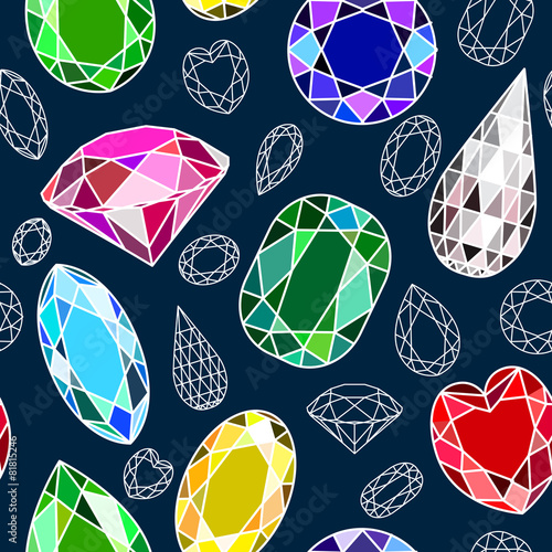 seamless pattern with diamonds