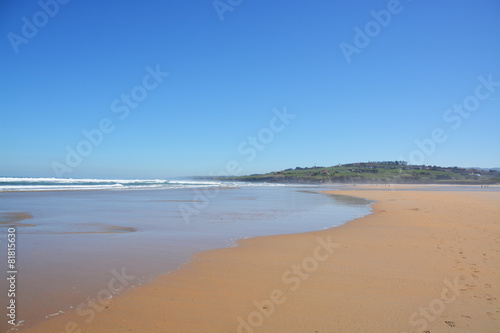 panoramica de la playa de oyambre  Cantabria