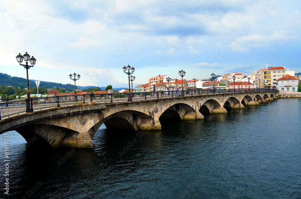 Medieval bridge of Pontevedra (Galicia, Spain)