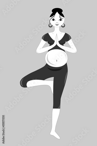 tree pose pregnancy black