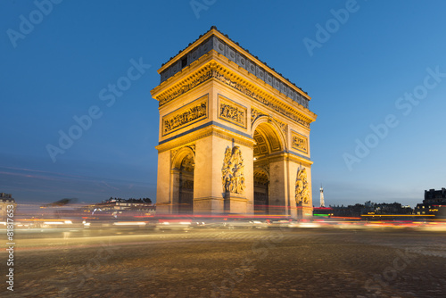 Arc de Triomphe, Paris. France. © somchaij