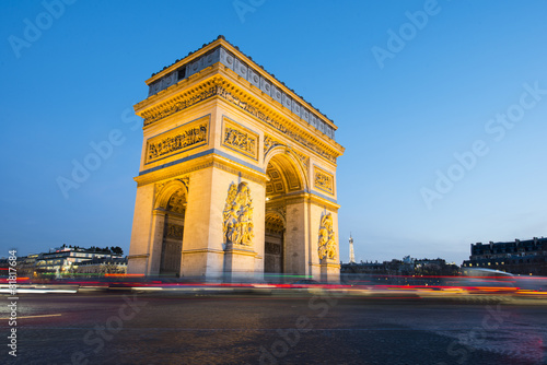 Arc de Triomphe, Paris. France. © somchaij