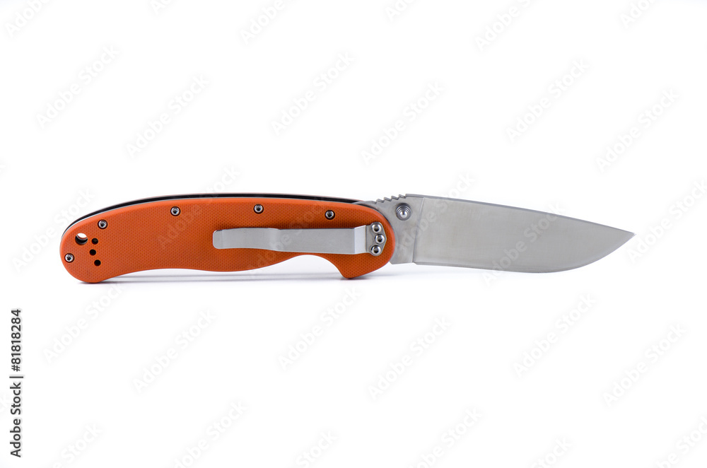 Orange folding knife Orange folding knife