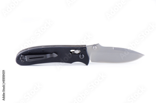 Black pocket knife