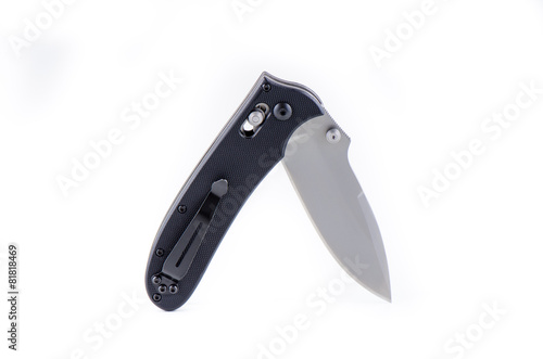 Black pocket knife