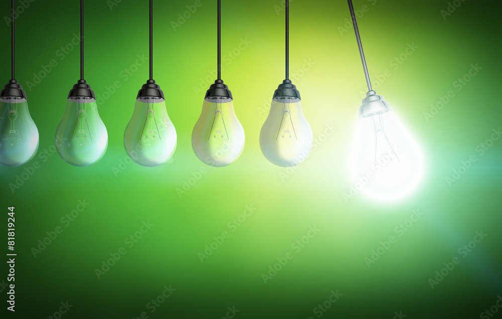 Colorful lightbulb Colorful lightbulb