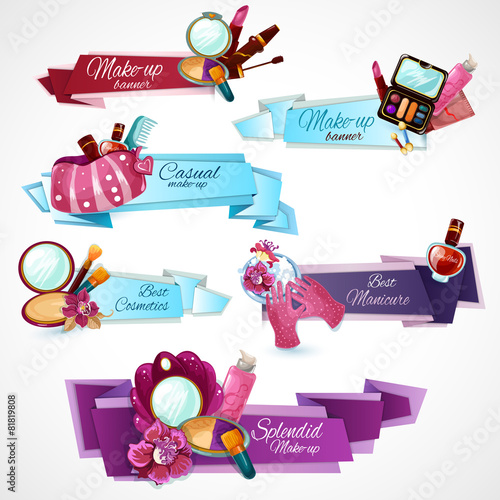Cosmetics Banner Set