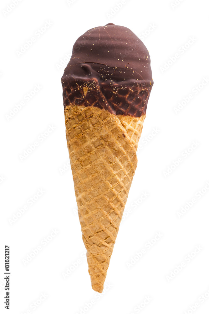 Ice cream in a waffle cone Ice cream in a waffle cone
