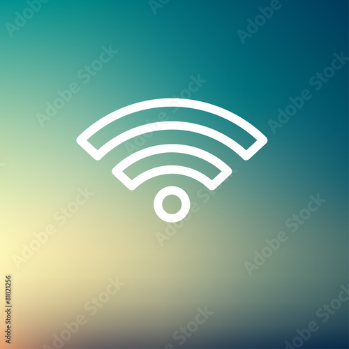 Wifi thin line icon