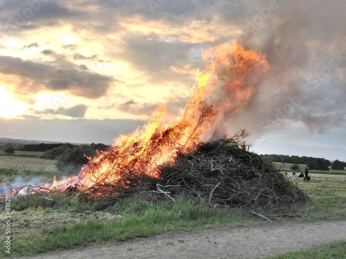Summer Bonfire and Flames