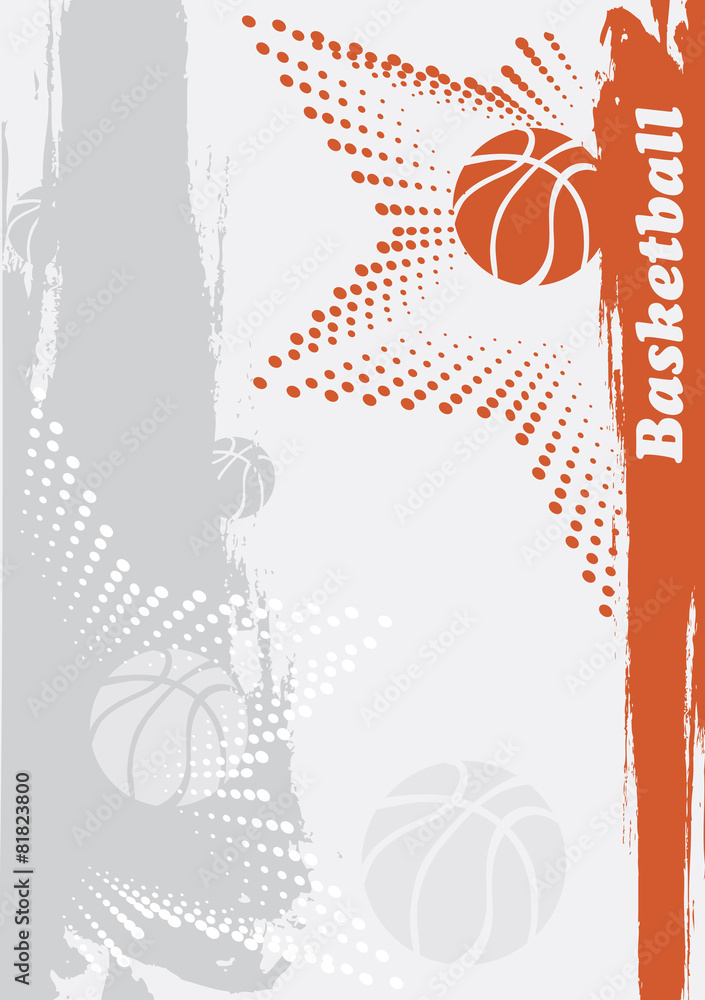 Obraz premium Abstract basketball banner