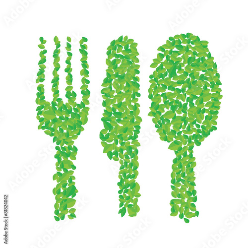 Concept of organic foods and vegetarian