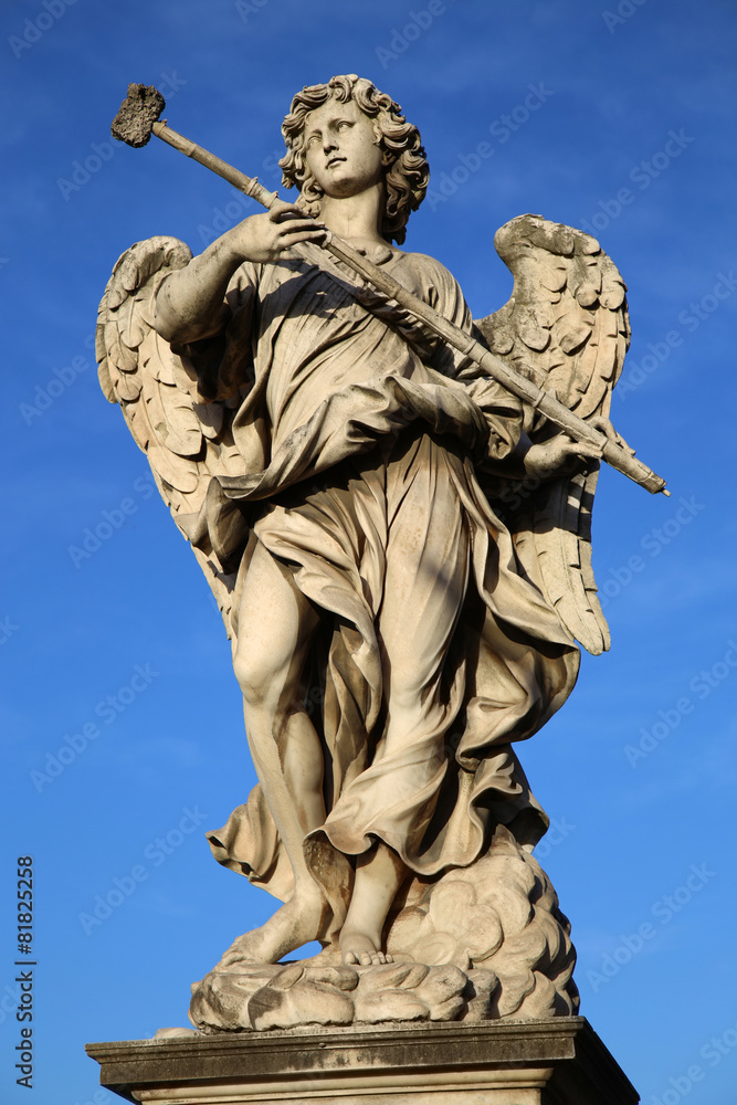 statue Potaverunt me aceto on bridge Castel Sant' Angelo, Rome