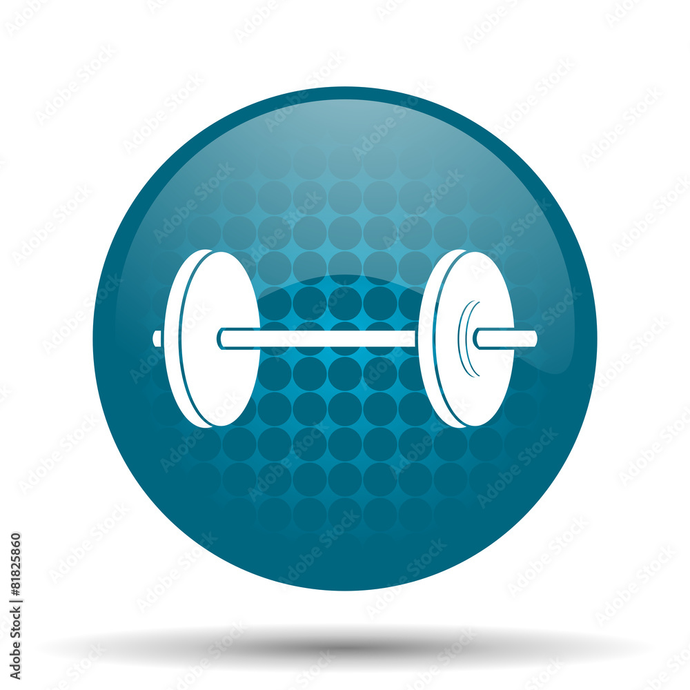 fitness blue glossy web icon fitness blue glossy web icon