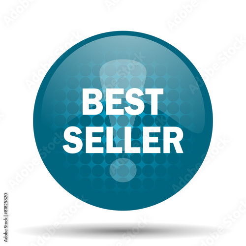 best seller blue glossy web icon