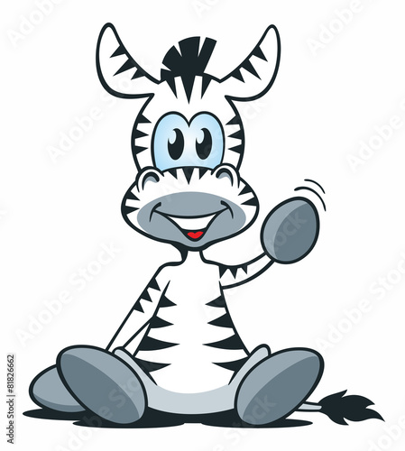 Mascot Zebra Sitting photo