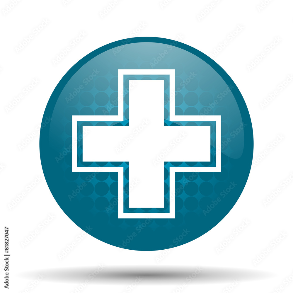 pharmacy blue glossy web icon pharmacy blue glossy web icon