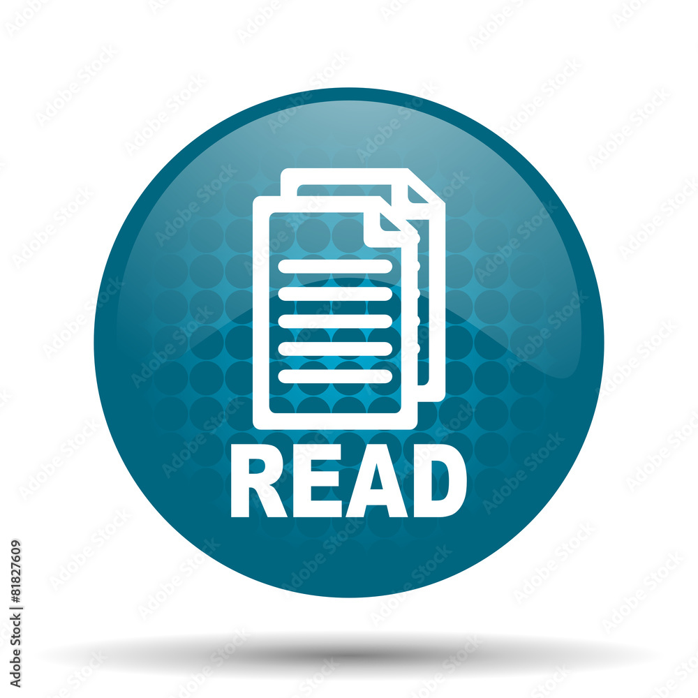 read blue glossy web icon read blue glossy web icon