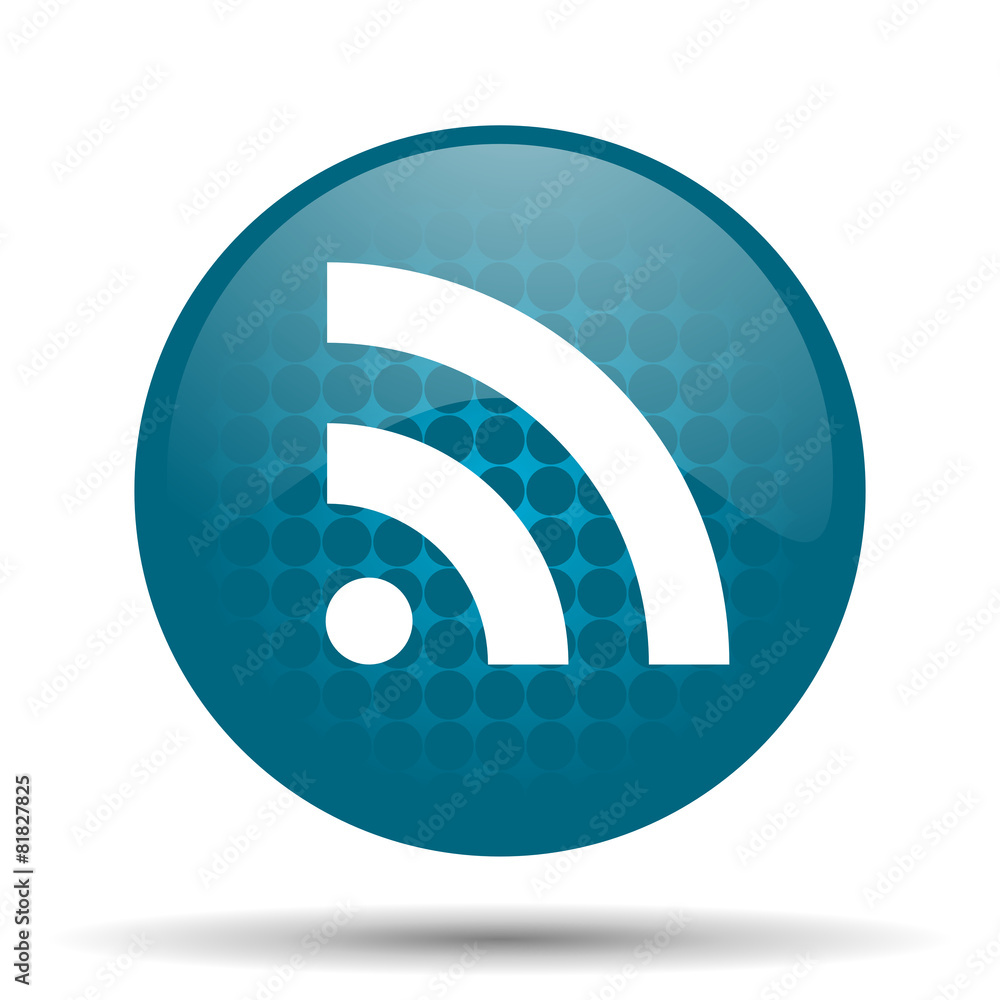 rss blue glossy web icon rss blue glossy web icon