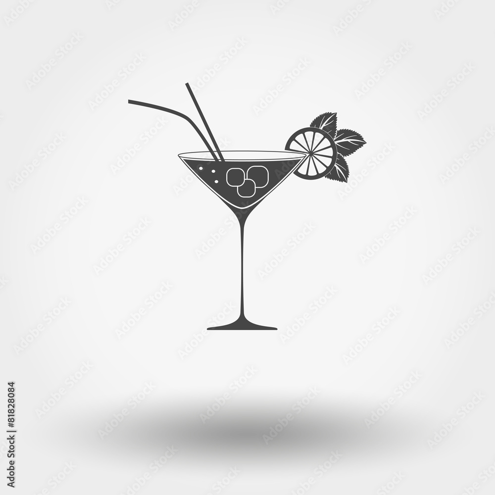 Cocktail with lime and mint. Cocktail with lime and mint.
