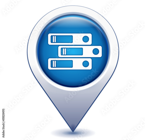 archives sur marqueur géolocalisation bleu
