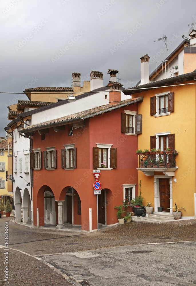 Cavour square in Gorizia. Italy