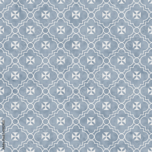 Pale Blue and White Maltese Cross Symbol Tile Pattern Repeat Bac