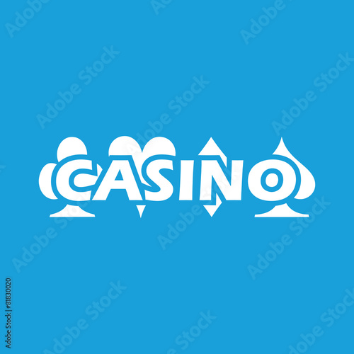 Casino white icon