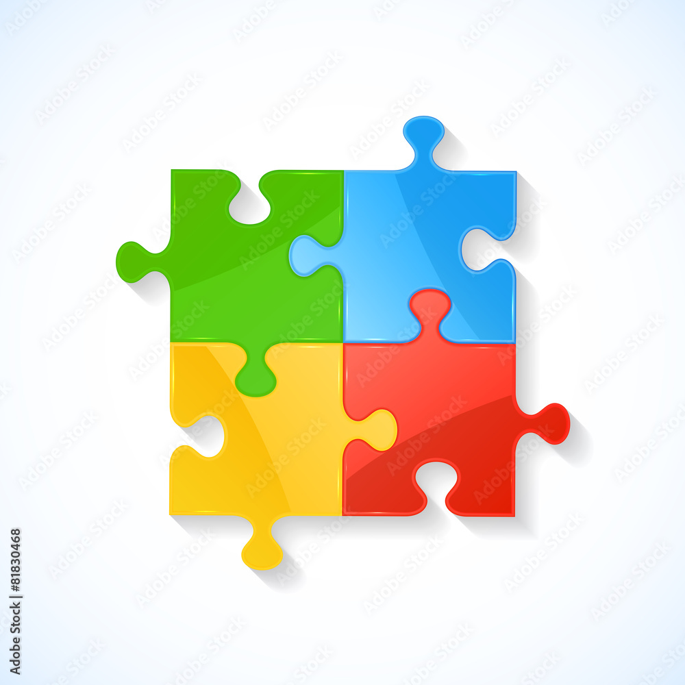 Four colorful puzzle