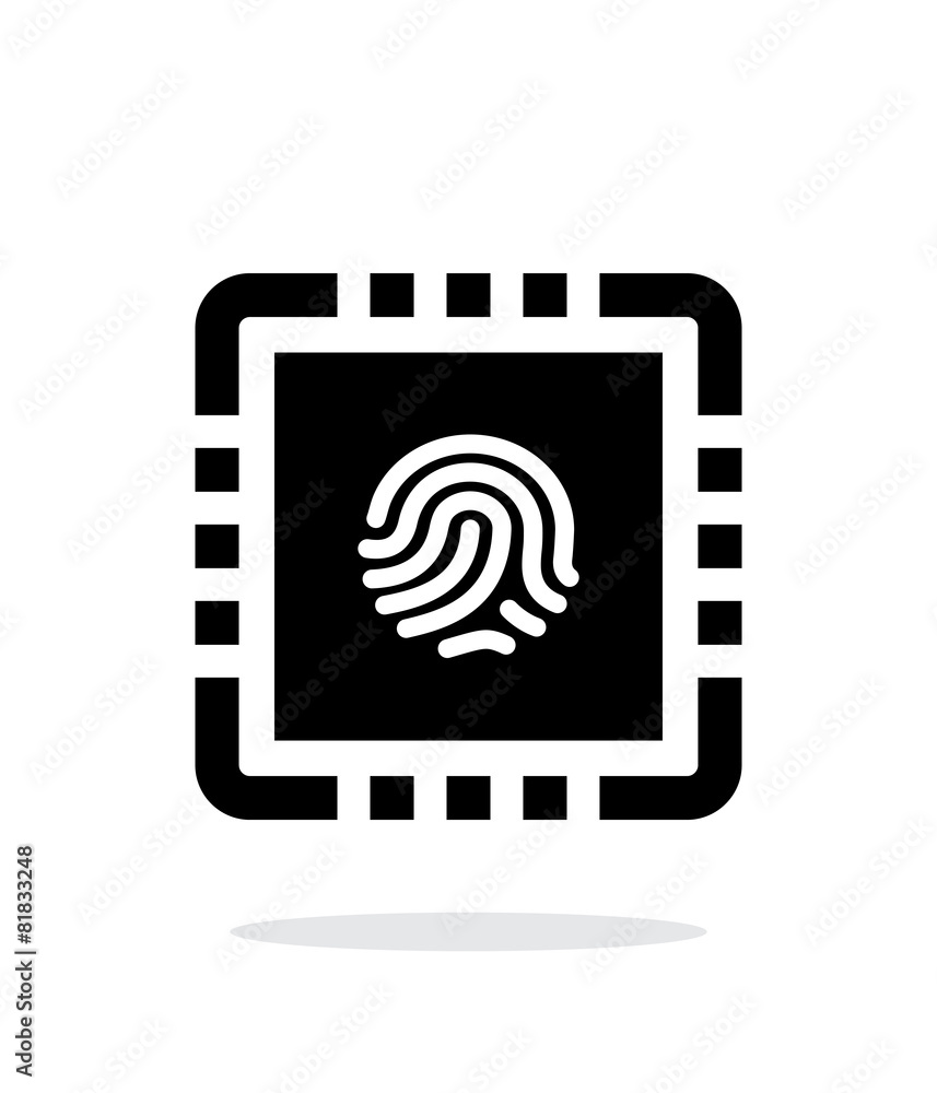 CPU Secure simple icon on white background. CPU Secure simple icon on white background.