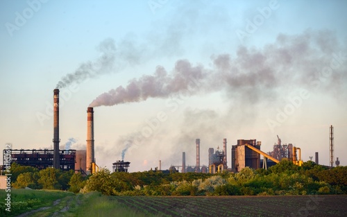 Wallpaper Mural Chimney of a Power plant Torontodigital.ca