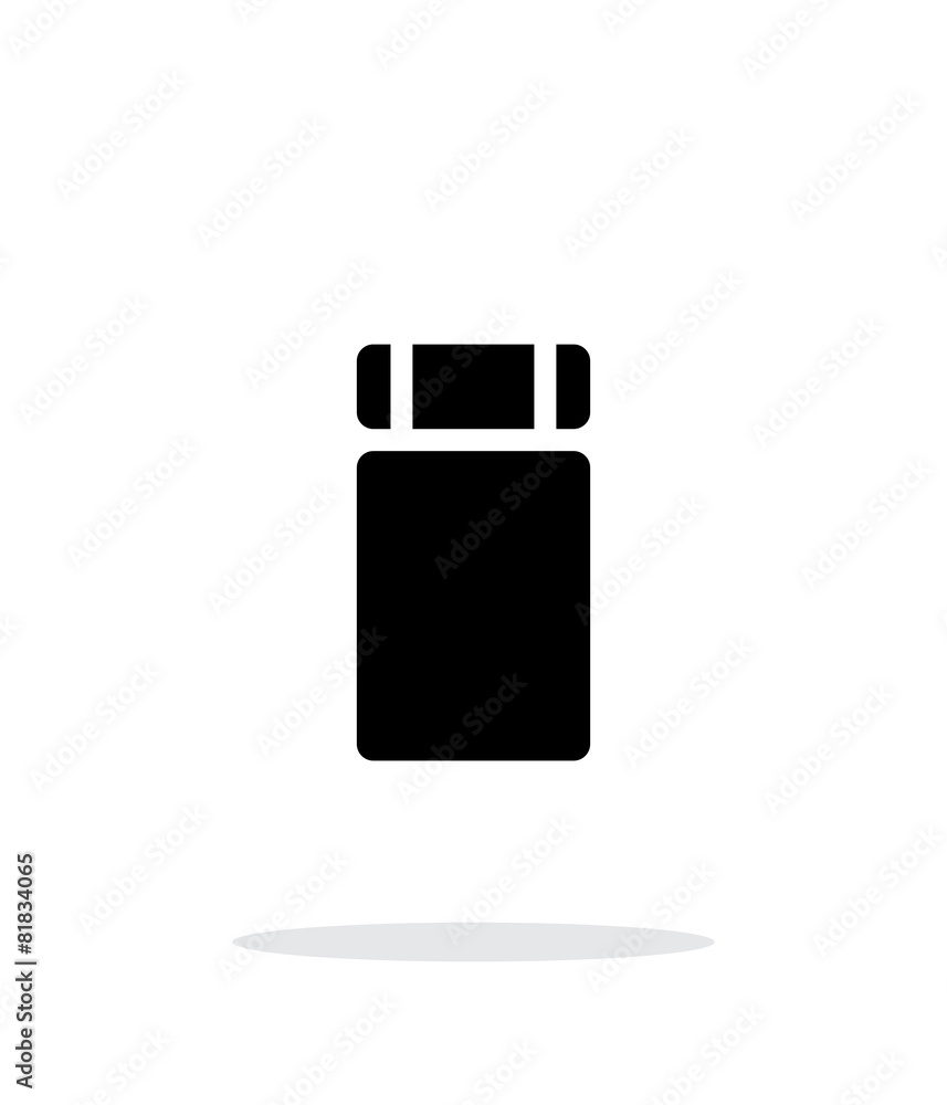 Sleeping mat simple icon on white background. Sleeping mat simple icon on white background.
