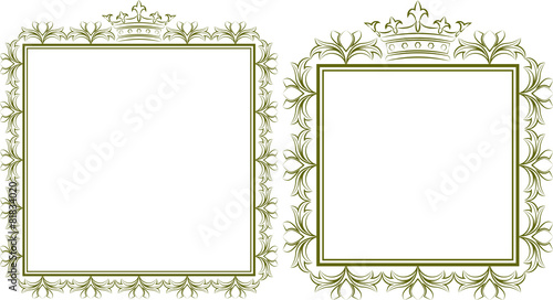 silhouette of royal frames