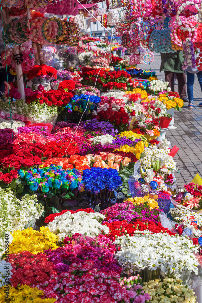 Blumenstand in Istanbul, Türkei