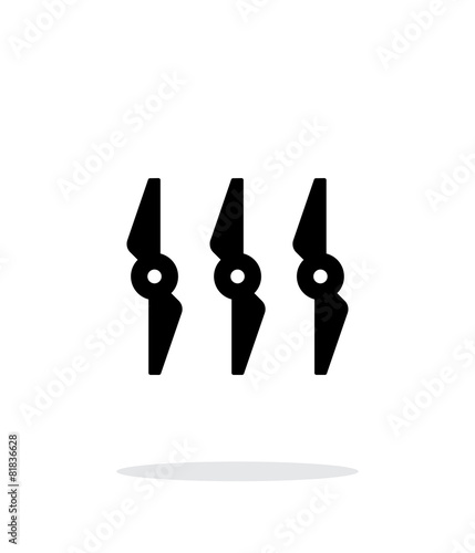 Rotors simple icon on white background.