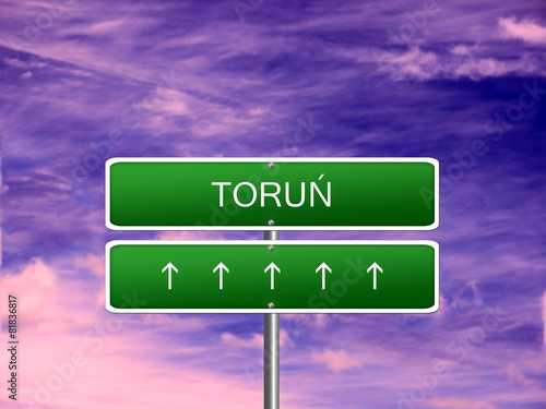 Torun City Poland Sign