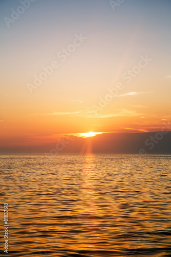 Beautiful landscape with sea and clouds