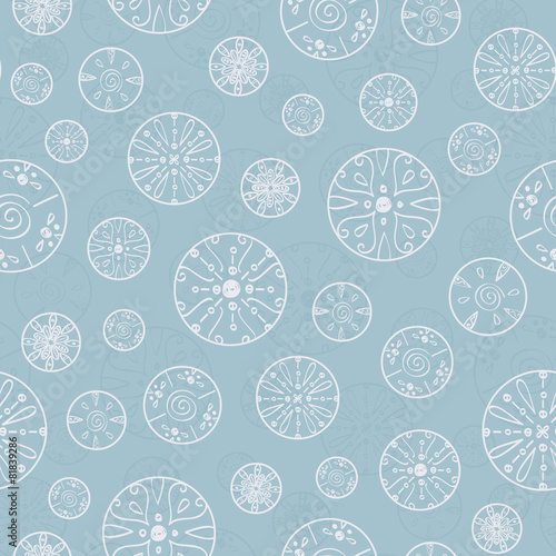 Vector abstract silver bubbles seamless pattern background