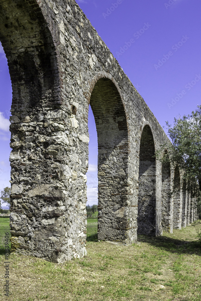 Agua de Prata Aqueduct (Aqueduct of Silver Water) in Evora.