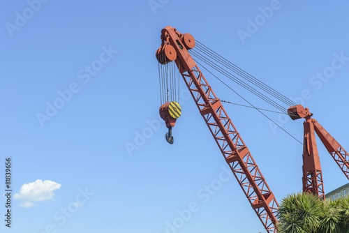 port crane on a sky background