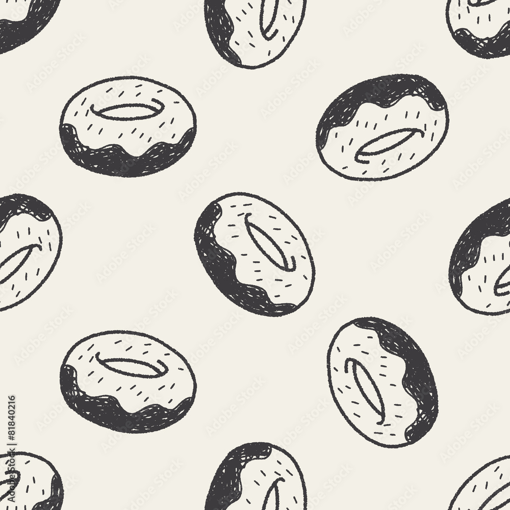 Doodle Donuts seamless pattern background Doodle Donuts seamless pattern background