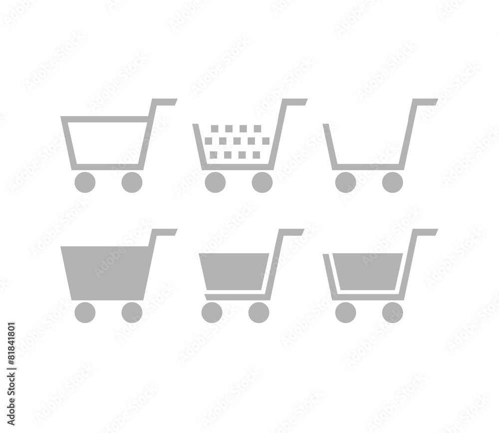 Set of Shopping Cart Icons Set of Shopping Cart Icons