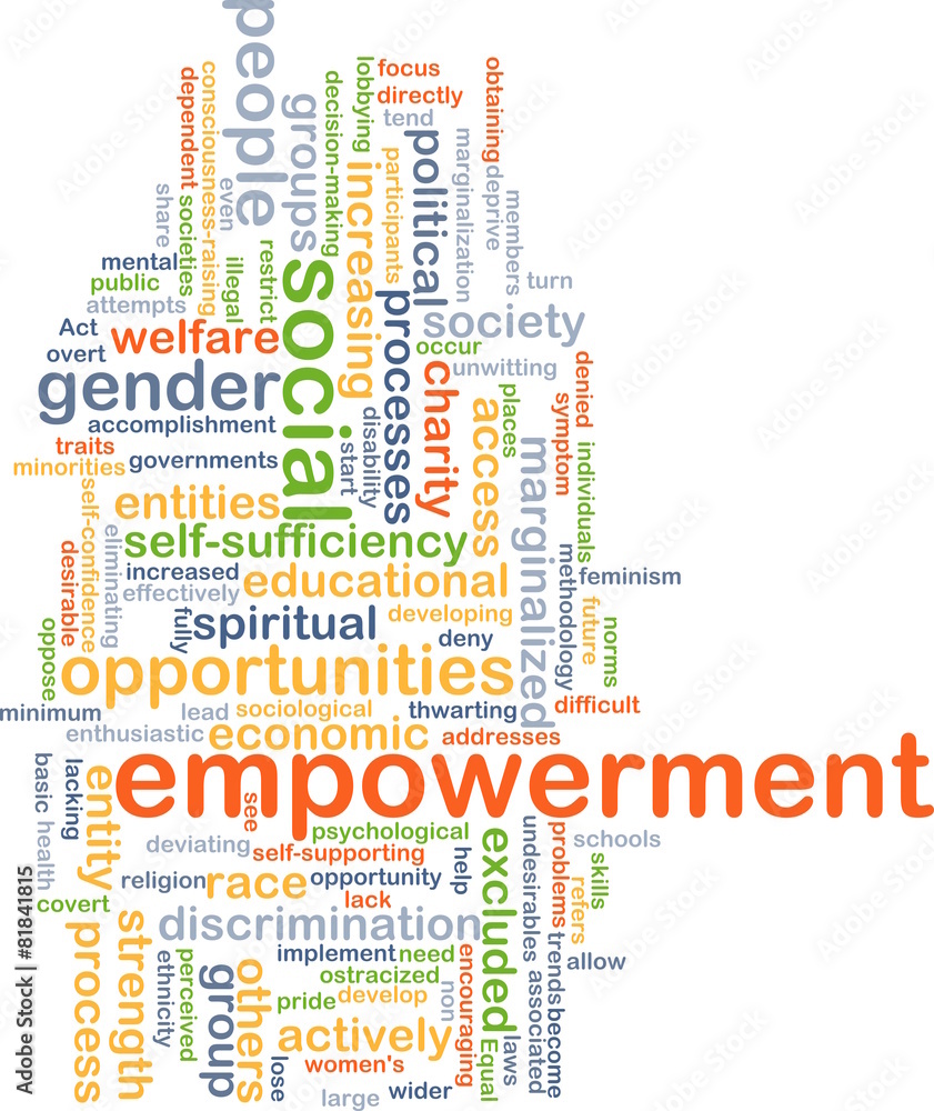 Empowerment wordcloud concept illustration